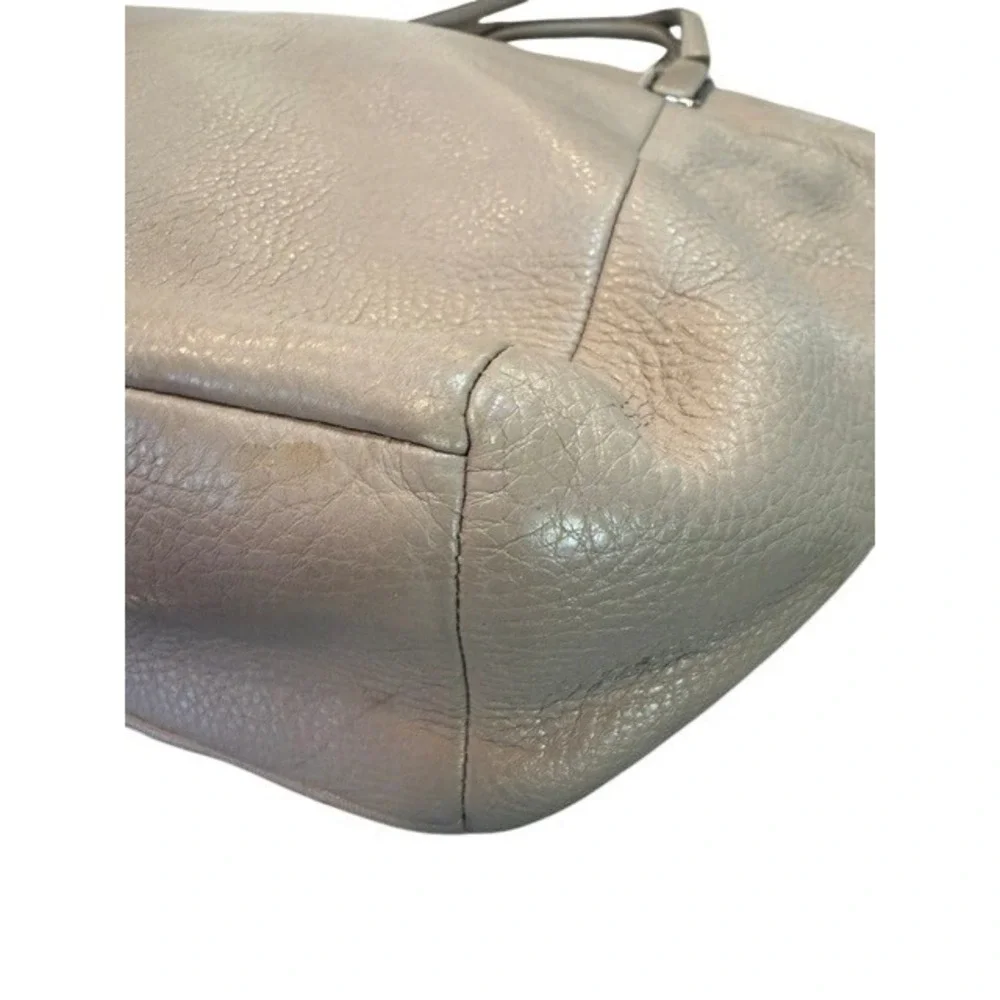 Coach Kelsey Satchel Taupe Pebbled Leather Shoulder Crossbody Bag F34494 EUC